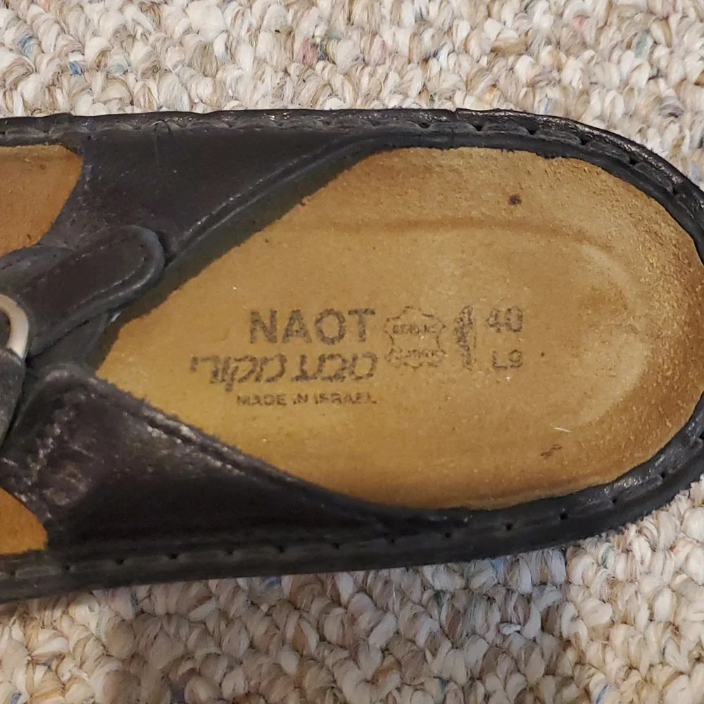 Noat black leather sandals. Size 40 - Picture 6 of 8